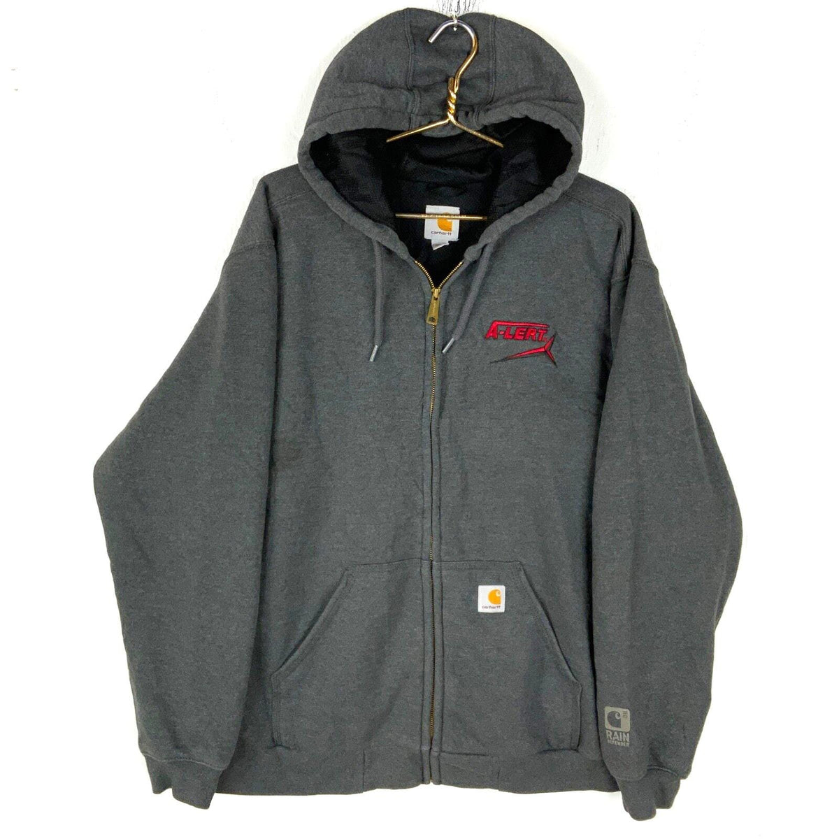 Carhartt Rain Defender Sweatshirt Hoodie Large Gray Full Zip Lined Work Wear Hoodie – Easygoing Wear · Great Gift For Fans