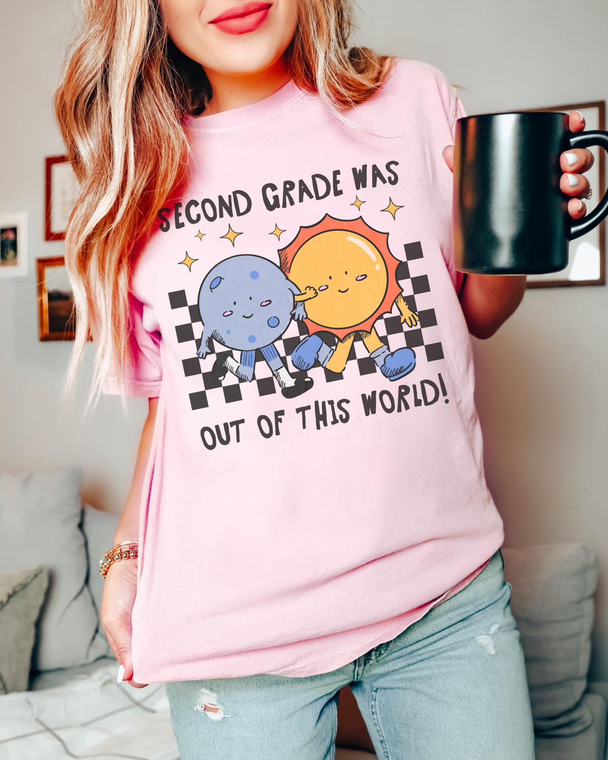 Last Day of School Tee Shirt Funny Saying Space Lover Tee End of School Year TShirt Second Grade Teacher Matching Second Grade Crew Tee Graphic Tee – Aesthetic Look · Great Gift For Fans