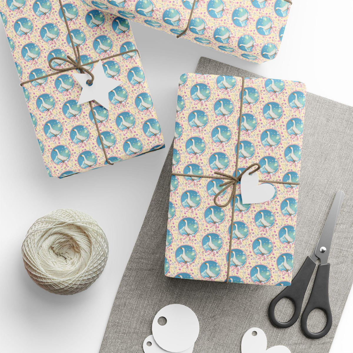 Cute Silly Goose Wrapping Paper Photo of Goose in Front of Sky Colorful Maximalist Gift for Butterfly Lover Animal Lover Wrapping Paper Graphic Tee – Bold Style · Must-Have Style