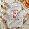 Cluck It Kitchen Tea Towel Funny Chicken Dish Towel Farmhouse Kitchen Decor Quirky Tea Towel Kitchen Gift Rustic Kitchen Towel Graphic Tee – Everyday Comfort · Top Pick For Any Outfit