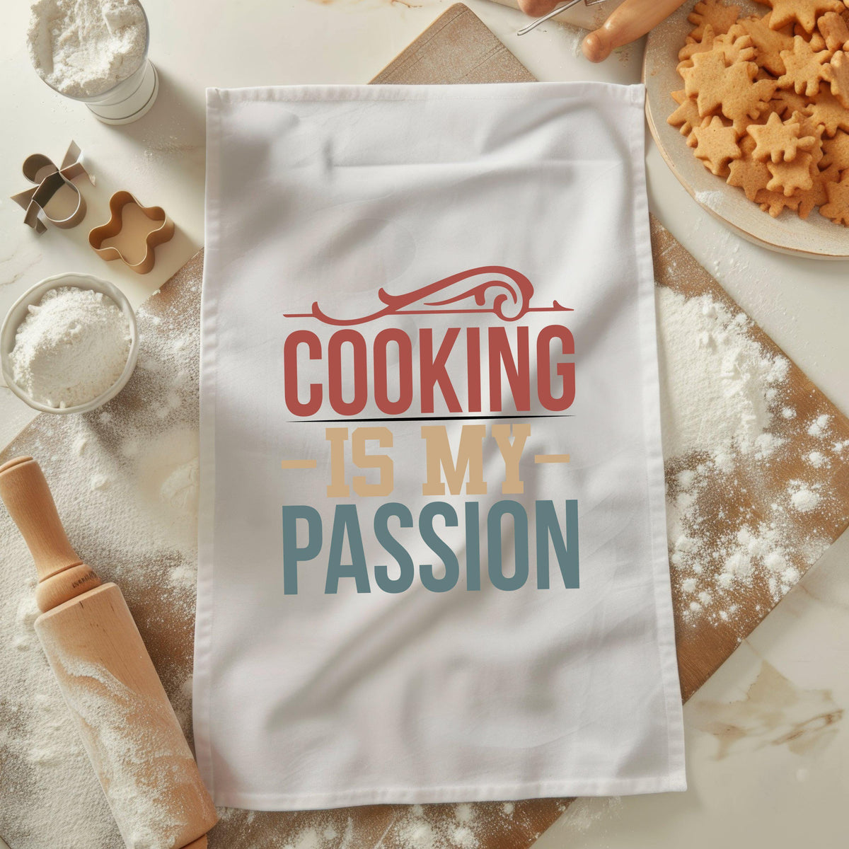 Cooking Is My Passion Kitchen Tea Towel Foodie Gift Chef Present Baking Lover Fun Kitchen Decor Decorative Hand Towel Housewarming Graphic Tee – Fan Favorite · Must-Have Style