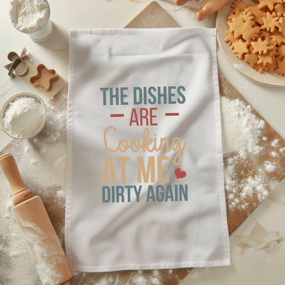Funny Kitchen Towel Dishes are Looking at Me Dirty Again Tea Towel Quirky Kitchen Decor Dish Towel Home Decor Hostess Gift Graphic Tee – Easygoing Wear · Great Gift For Fans