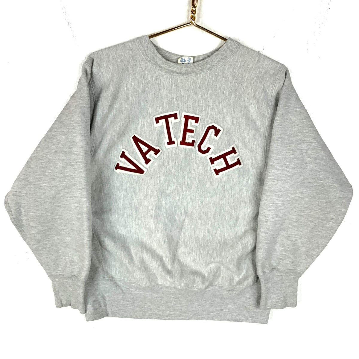 Vintage Champion Reverse Weave Warmup Sweatshirt Medium Ncaa VA Tech Hokies 80s Sweatshirt – Warm & Stylish · High-Quality Print
