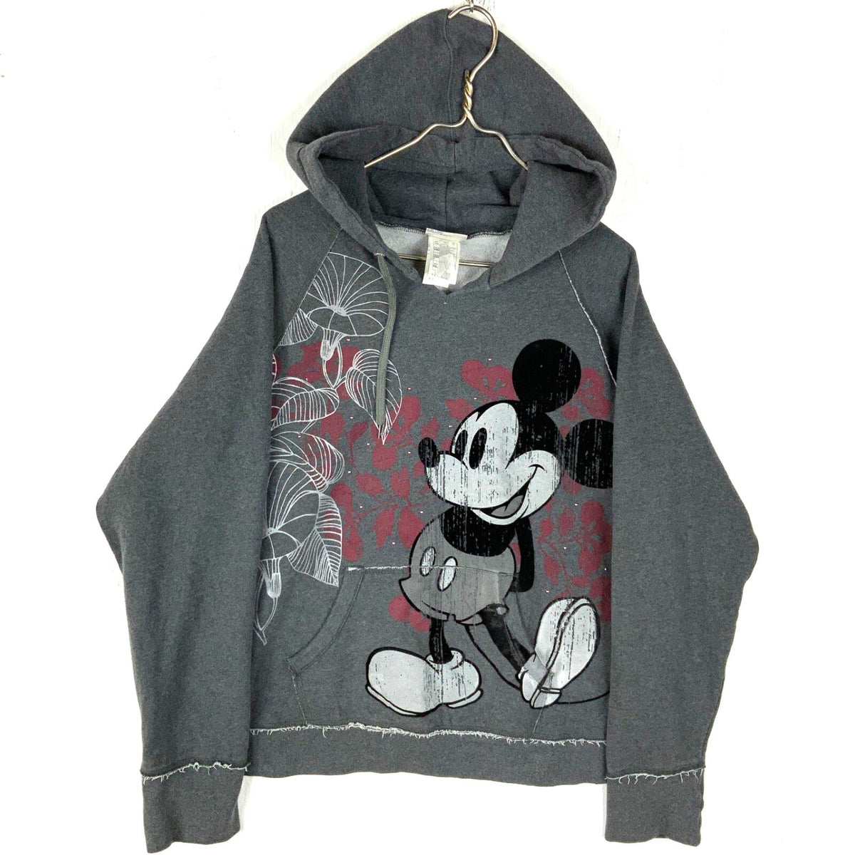 Vintage Mickey Mouse Disney Sweatshirt Hoodie 2XL Gray VNeck Studded Cartoon Hoodie – Bold Style · Top Pick For Any Outfit
