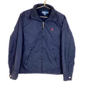 Vintage Polo Ralph Lauren Windbreaker Jacket Medium Blue Full Zip Fleece Lined Graphic Tee – Bold Style · Great Gift For Fans
