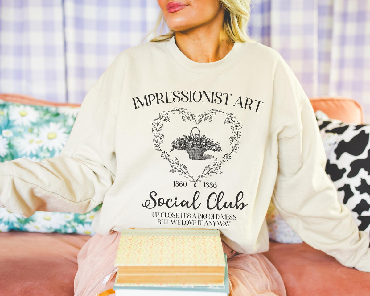 Impressionist Art History Sweatshirt for Humanities Teacher or Art Historian Funny Saying 19th Century European History Shirt for Painter Sweatshirt – Fan Favorite · Great Gift For Fans