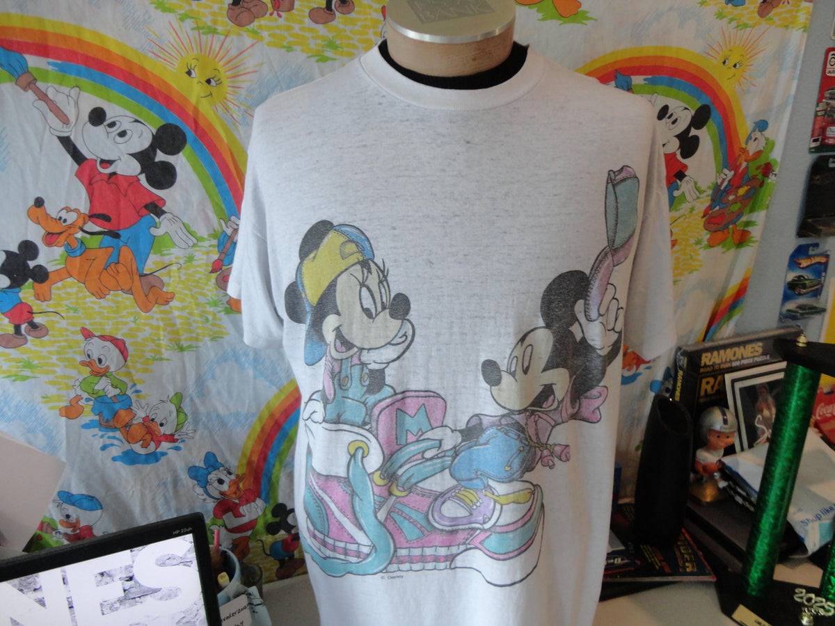 Vintage 9039s Mickey Minnie Mouse Disney Soft Paper Thin T shirt 2XL Graphic Tee – Bold Style · Must-Have Style
