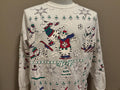 Vintage 80s Cats in Winter And Snow Christmas Ice Skating Crewneck Sweatshirt XL Sweatshirt – Soft Feel · Great Gift For Fans