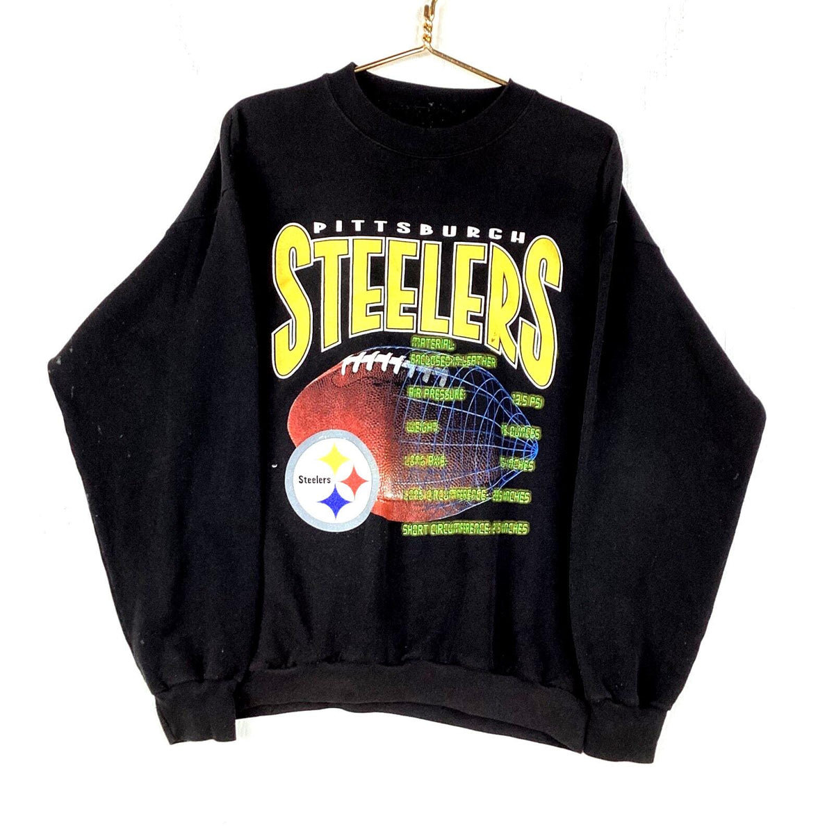 Vintage Pittsburgh Steelers Sweatshirt Crewneck Size Large Black Nfl Football Sweatshirt – Easygoing Wear · High-Quality Print