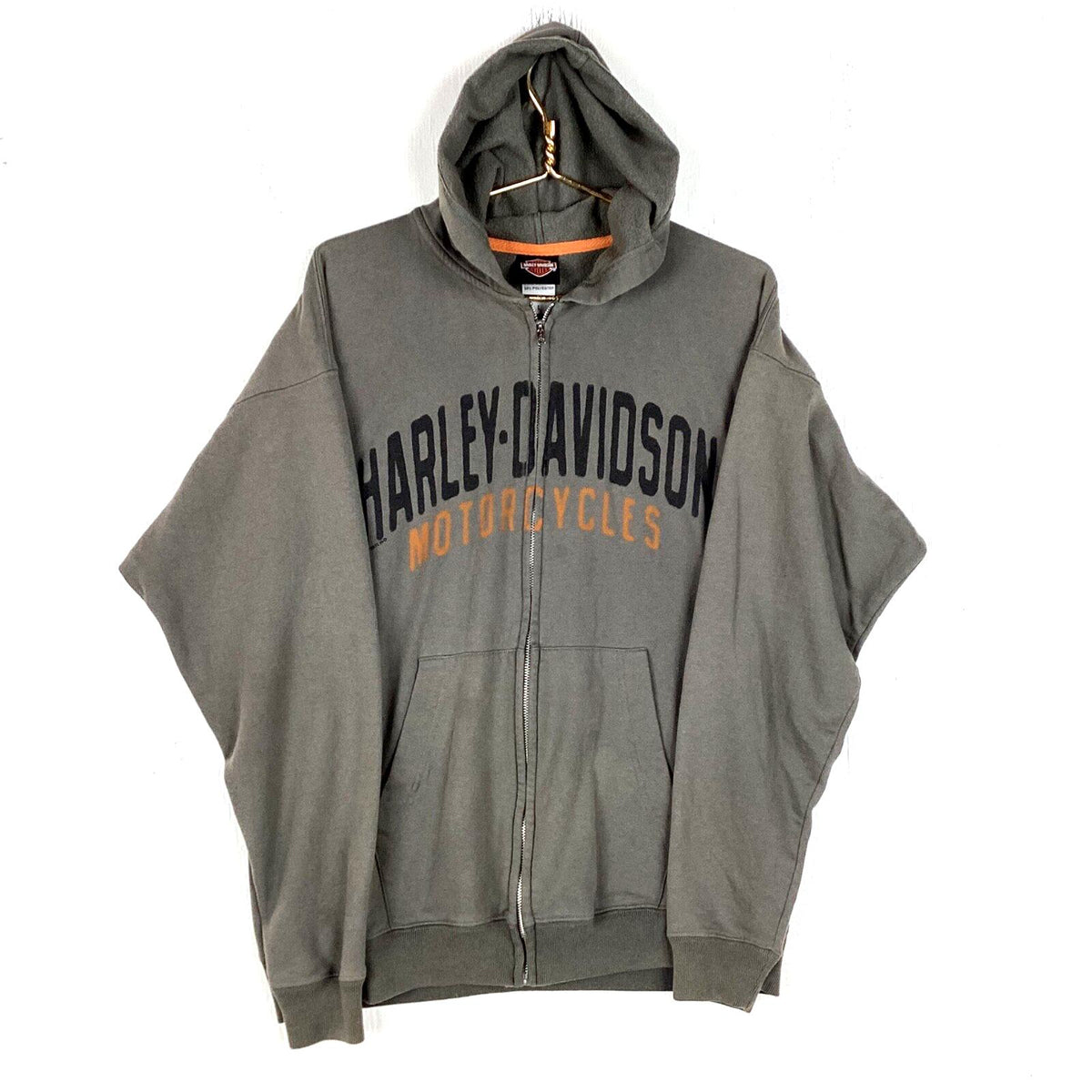 Harley Davidson Sweatshirt Hoodie Size Large Grey Full Zip Motorcycle Hoodie – Everyday Comfort · Trending Graphic Apparel