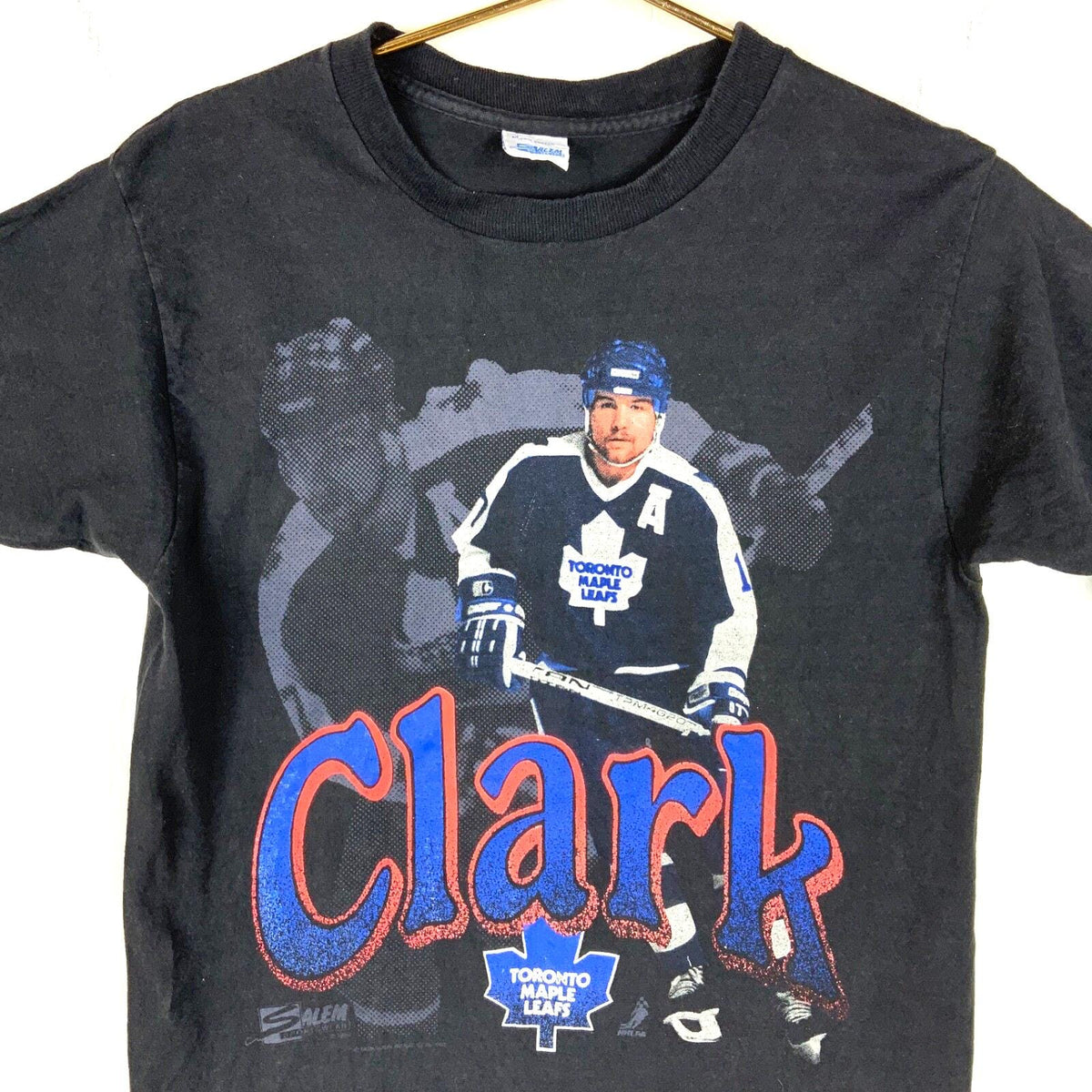 Vintage Wendel Clark Toronto Maple Leafs Salem Tshirt Medium Black 1990 Nhl Graphic Tee – Feel-Good Design · Must-Have Style