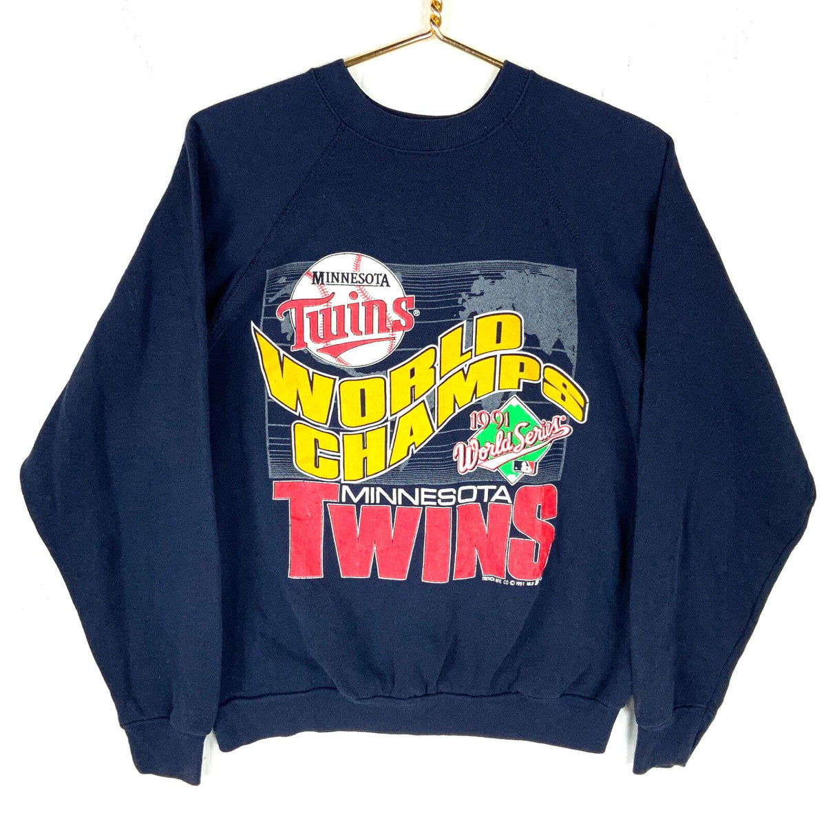Vintage Minnesota Twins Sweatshirt Large Blue Made Usa Mlb 1991 World Champs 90s Sweatshirt – Feel-Good Design · Top Pick For Any Outfit