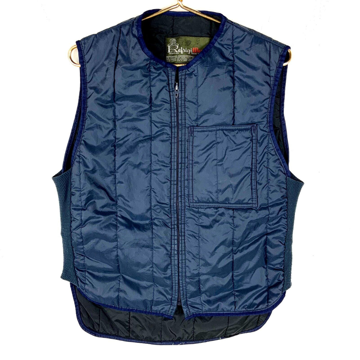 Vintage 1990s Light Puffer Vest Small Blue Full Zip Refrigewear Graphic Tee – Feel-Good Design · Top Pick For Any Outfit