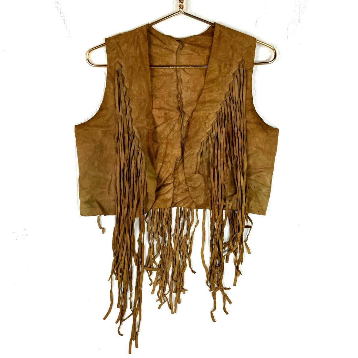 Vintage 1980s Suede Leather Vest Women39s Medium Brown Cropped Tassel Graphic Tee – Cozy Vibes · Perfect For Daily Wear