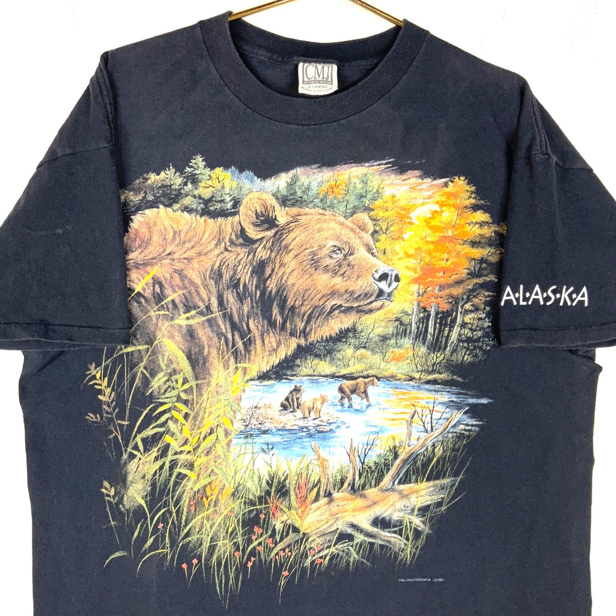 Vintage Alaskan Brown Bear TShirt XL Black Made Usa Single Stitch Wildlife 90s Graphic Tee – Everyday Comfort · Great Gift For Fans