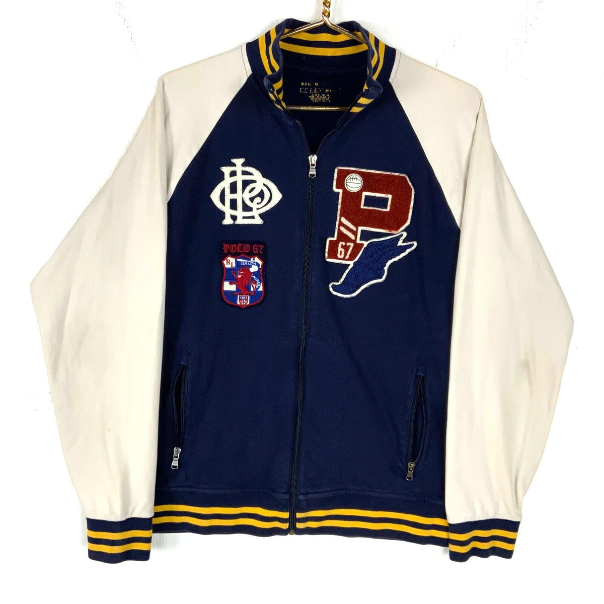 Polo Ralph Lauren Track Jacket Large Blue Varsity Letterman P Wing Full Zip Graphic Tee – Soft Feel · Trending Graphic Apparel