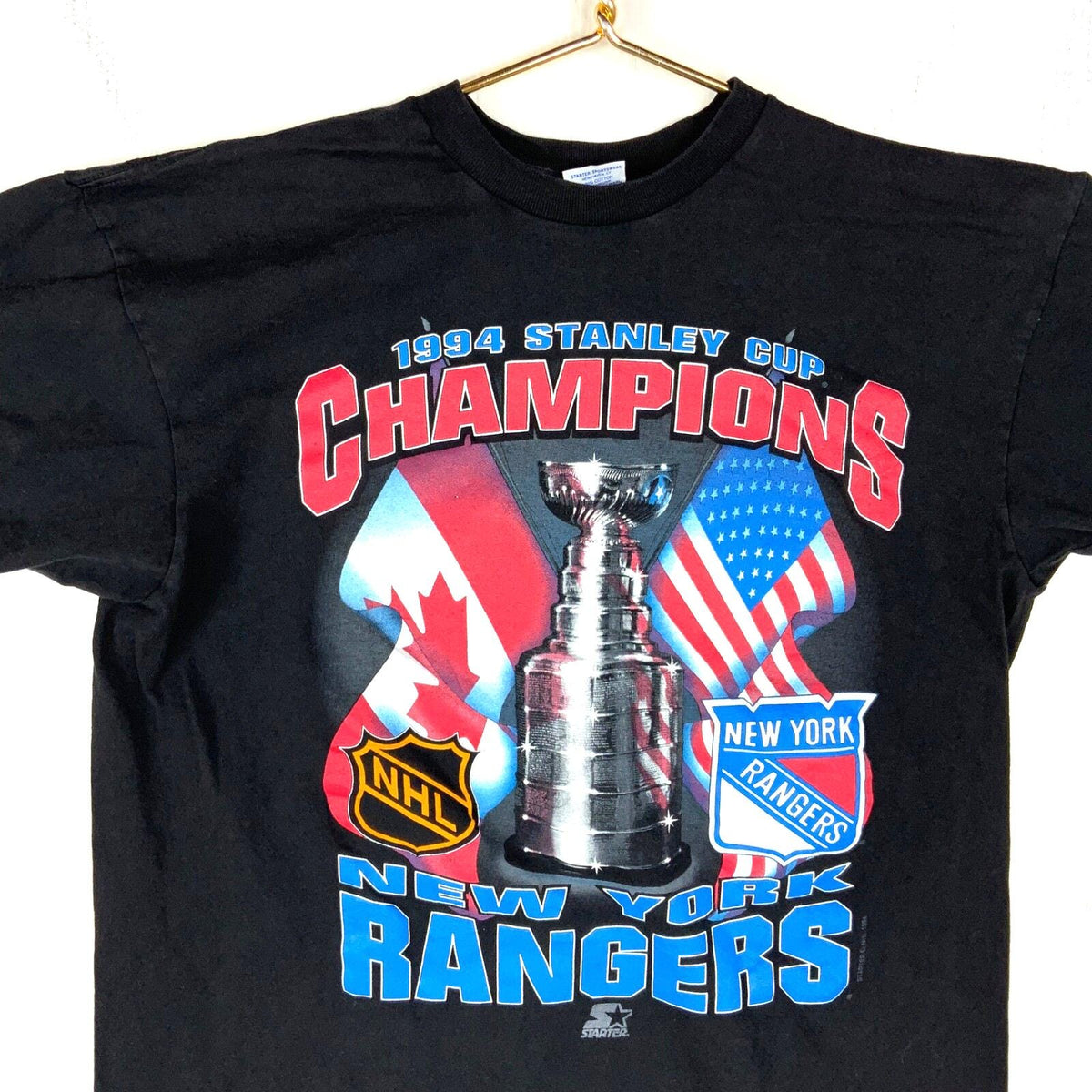 Vintage New York Rangers Starter Tshirt Large Black 1994 Nhl Stanley Champs 90s Graphic Tee – Easygoing Wear · Perfect For Daily Wear