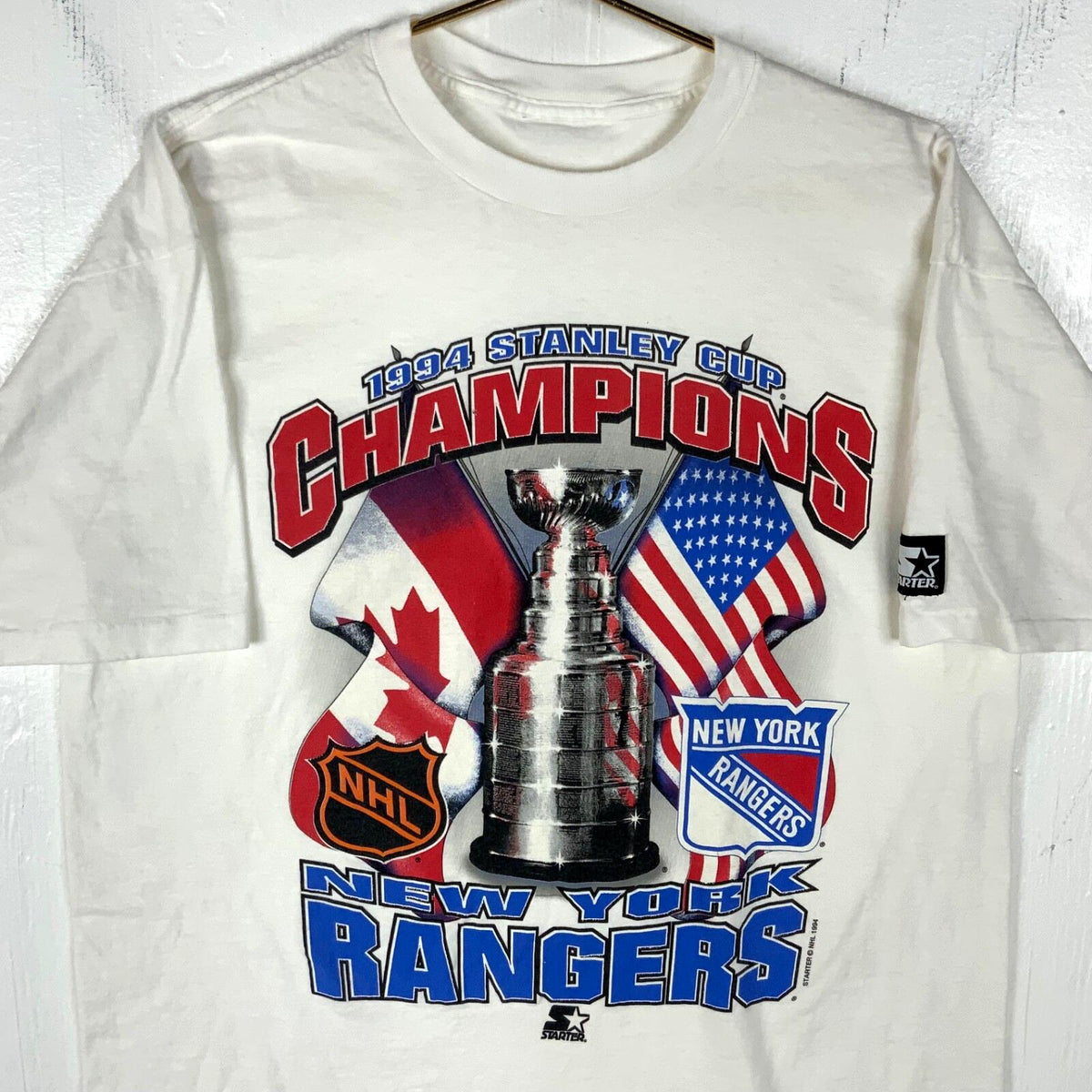 Vintage New York Rangers Stanley Cup Champs Tshirt XL 1994 Nhl Single Stitch Graphic Tee – Aesthetic Look · High-Quality Print