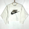 Nike Women39s Sweatshirt Crewneck Medium White Cropped Embroidered Sweatshirt – Aesthetic Look · Perfect For Daily Wear
