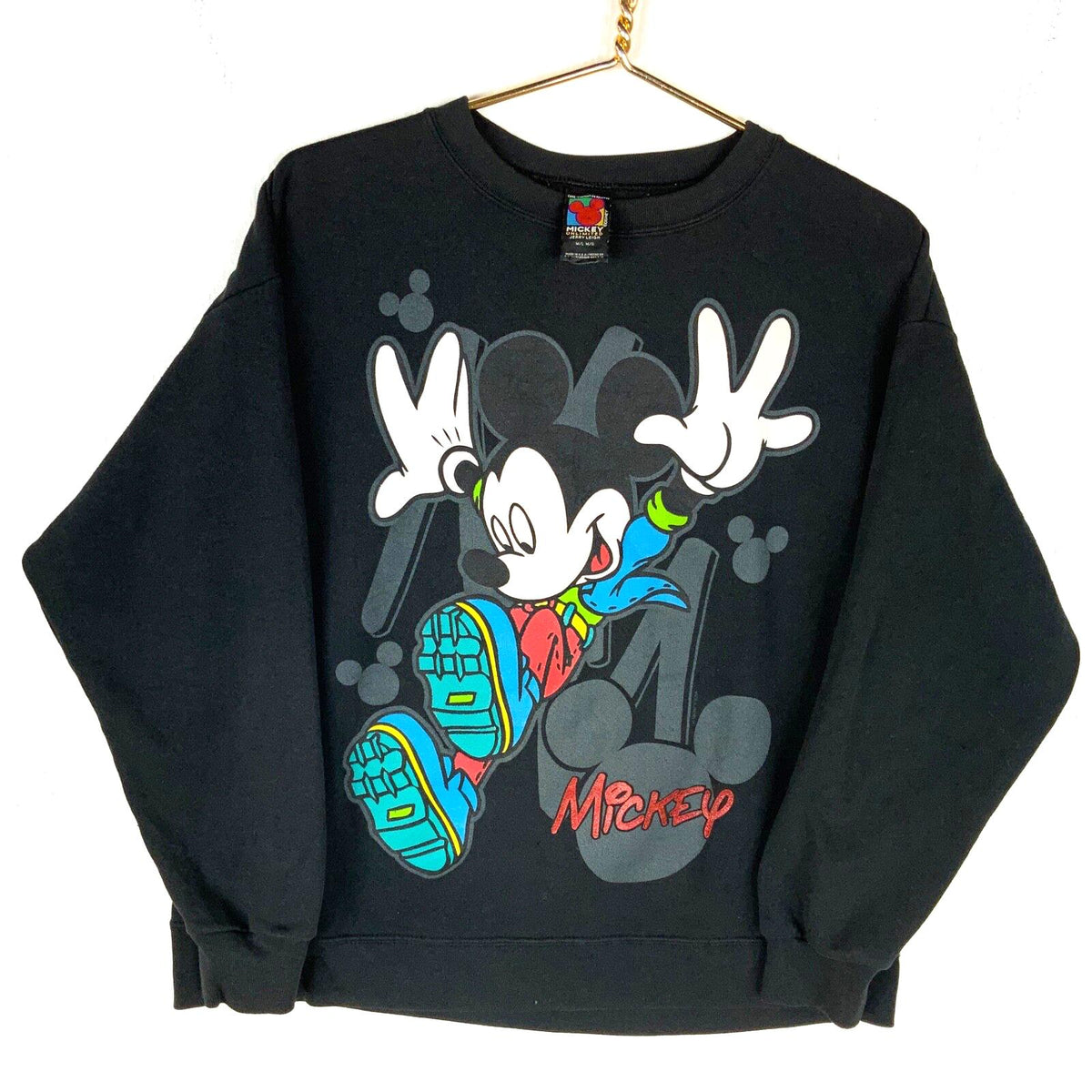 Vintage Mickey Mouse Disney Sweatshirt Size Medium Black Made In Usa Cartoon 90s Sweatshirt – Warm & Stylish · Trending Graphic Apparel