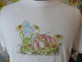 Vintage Charming Tails Mouse and Bird Cute Art Tee Dean Griff Fits size M Graphic Tee – Warm & Stylish · Trending Graphic Apparel