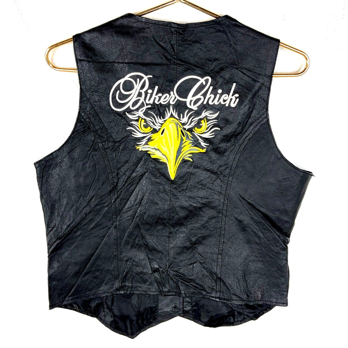 Vintage Motorcycle Women39s Leather Vest Large Black Snap Button Graphic Tee – Premium Graphic · Trending Graphic Apparel
