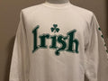Vintage 80s Irish Four Leaf Clover Lucky St Patrick39s Day White Crewneck Sweatshirt XL Sweatshirt – Everyday Comfort · High-Quality Print