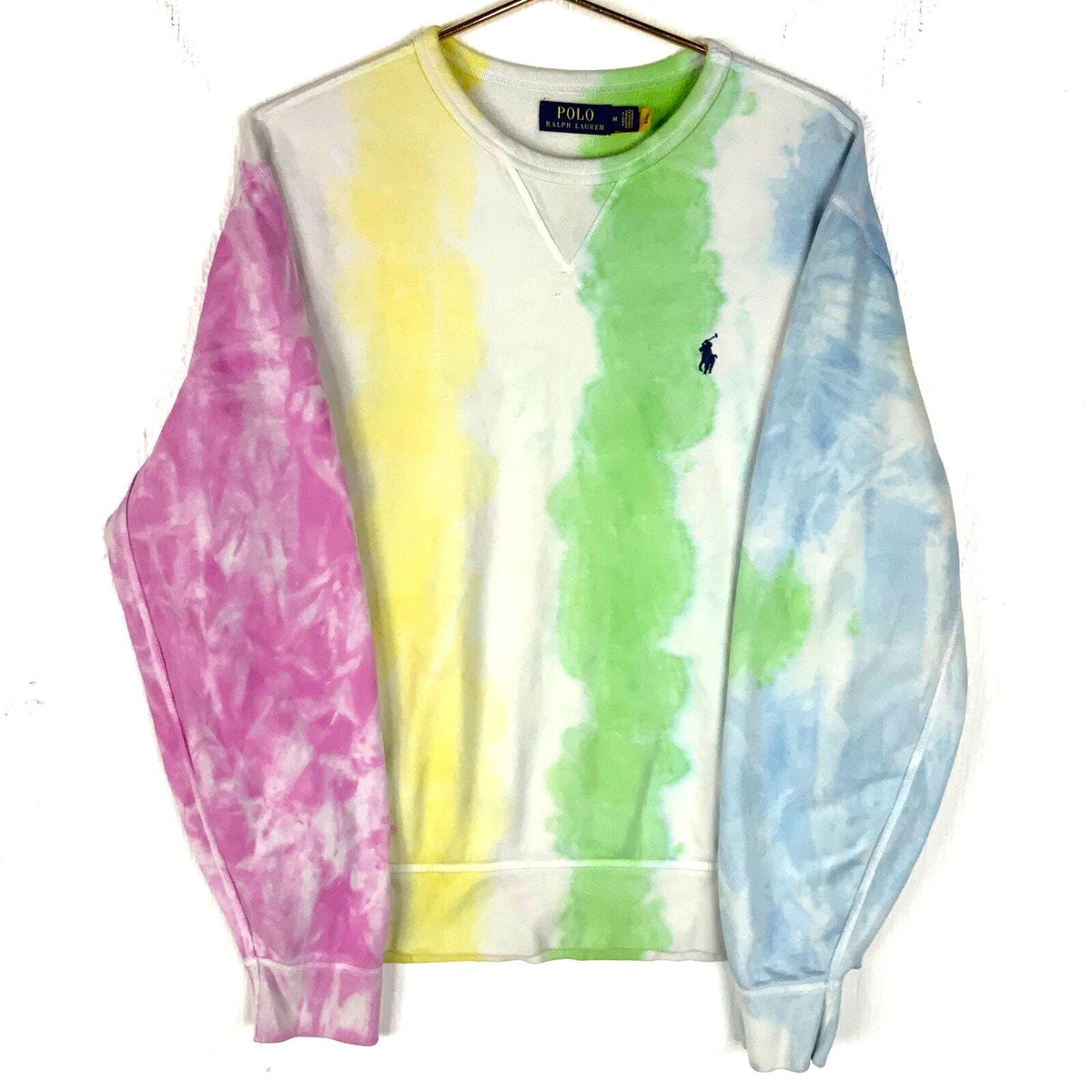 Polo Ralph Lauren Sweatshirt Crewneck Size Medium Multicolor Tiedye Sweatshirt – Premium Graphic · Top Pick For Any Outfit