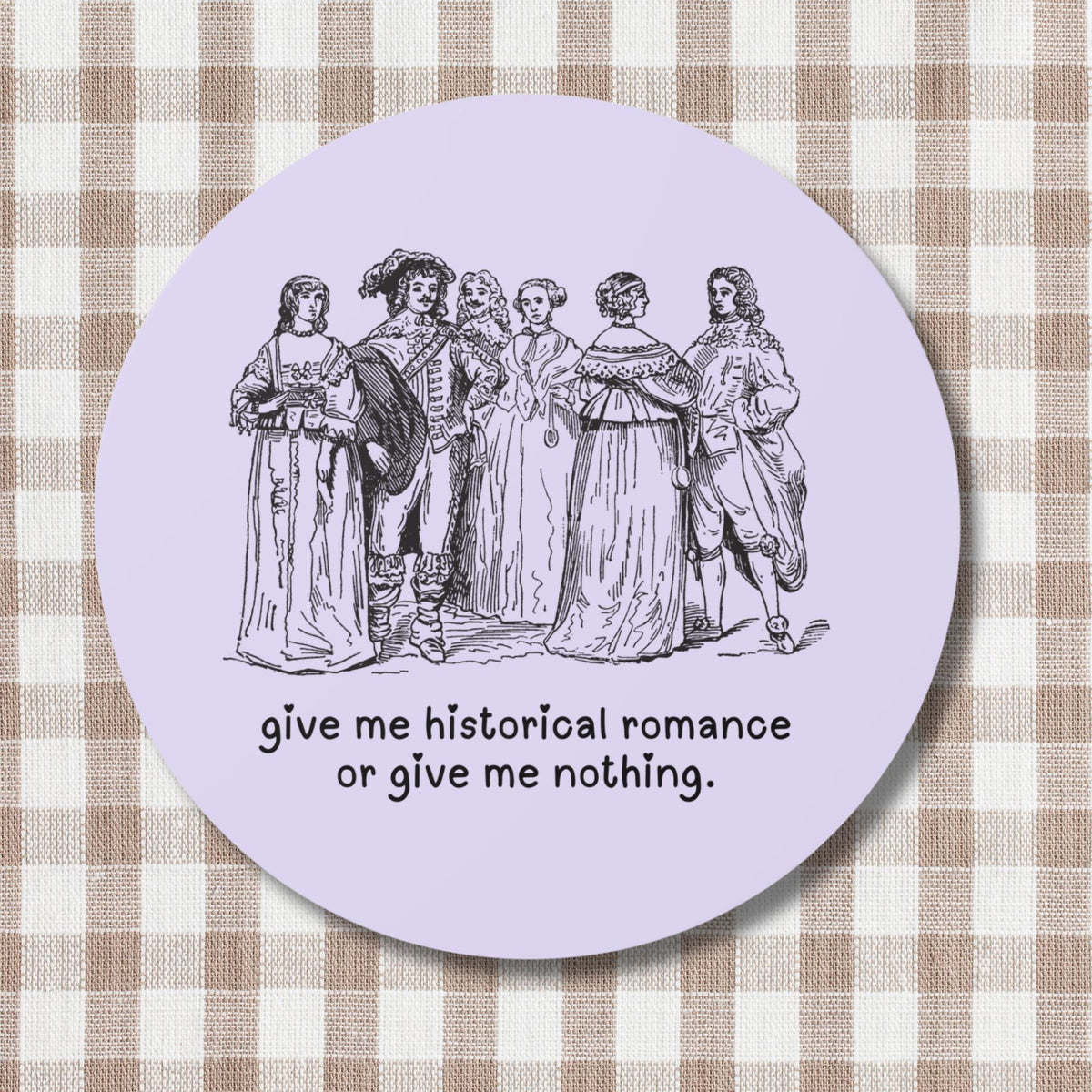 Historical Romance Sticker for Romance Reader Who Loves Regency Romance or Historical Fiction Funny Book Lover or Bookworm Gift for Her Graphic Tee – Easygoing Wear · Top Pick For Any Outfit