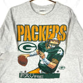 Vintage Green Bay Packers Tshirt 2XL Gray 1996 Nfl Brett Favre 90s Graphic Tee – Bold Style · Great Gift For Fans