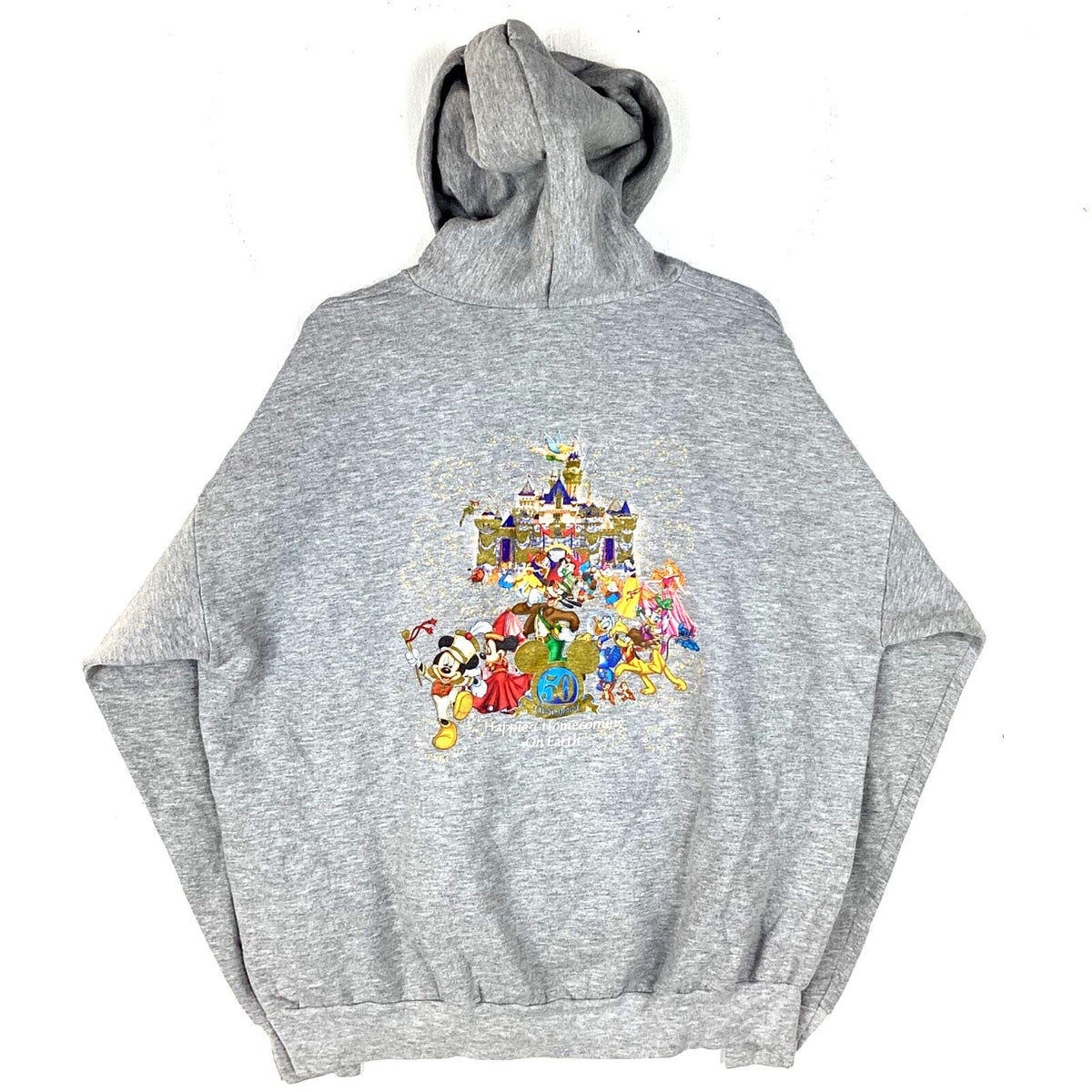 Vintage Disneyland 50th Anniversary Sweatshirt Hoodie Size 2XL Gray Hoodie – Warm & Stylish · High-Quality Print