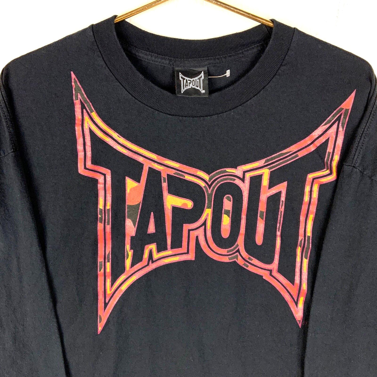 Vintage Tapout TShirt 2XL Black Made In Usa Double Sided Long Sleeve Mma Y2K Graphic Tee – Premium Graphic · Trending Graphic Apparel