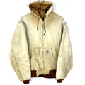 Vintage Carhartt Duck Jacket XL Brown Full Zip Workwear Distressed Graphic Tee – Aesthetic Look · Top Pick For Any Outfit