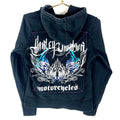 Harley Davidson Motorcycles Womens Sweatshirt Hoodie Medium Black Full Zip Hoodie – Easygoing Wear · High-Quality Print