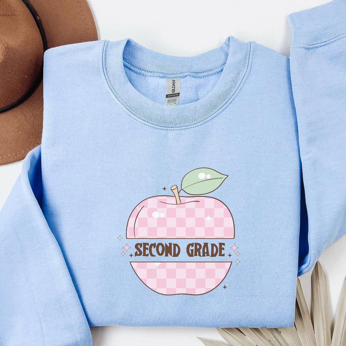 Second Grade Teacher Swetashirt with Cute Disco Groovy Vibe Second Grade Crew Matching Teacher Shirt with Apple Teaching Assistant Shirt Graphic Tee – Premium Graphic · Trending Graphic Apparel