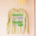 Kindergarten Teachers Club Sweatshirt Kindergarten Crew Cute 90s Throwback Shirt with Doodles Funny Saying Matching Kindergarten Shirt Sweatshirt – Warm & Stylish · Trending Graphic Apparel