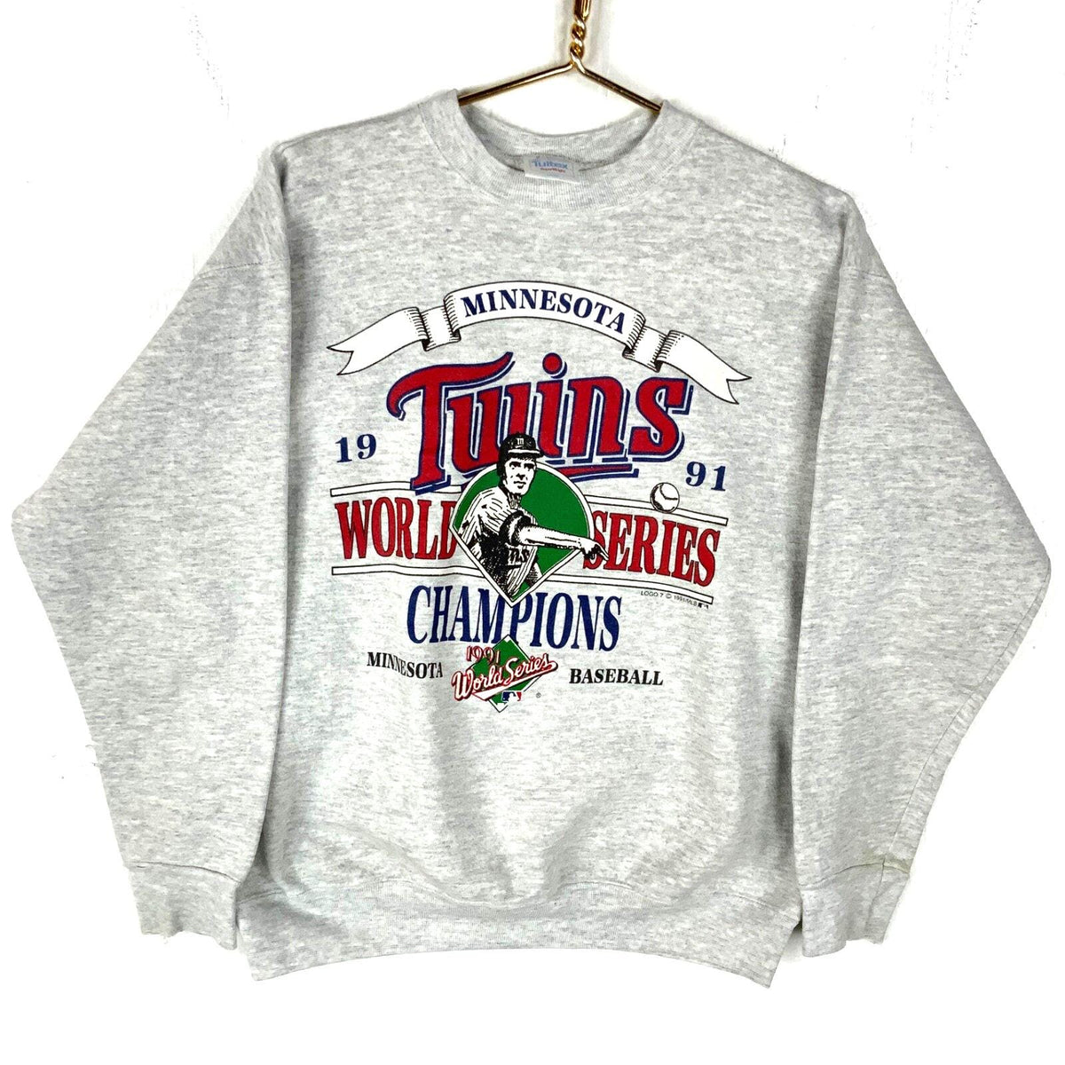 Vintage Minnesota Twins Sweatshirt Large Gray Made In Usa 1991 Mlb Champs 90s Sweatshirt – Feel-Good Design · Top Pick For Any Outfit