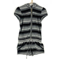 Juicy Couture Terry Cloth Romper Small Full Zip Striped Graphic Tee – Soft Feel · Top Pick For Any Outfit