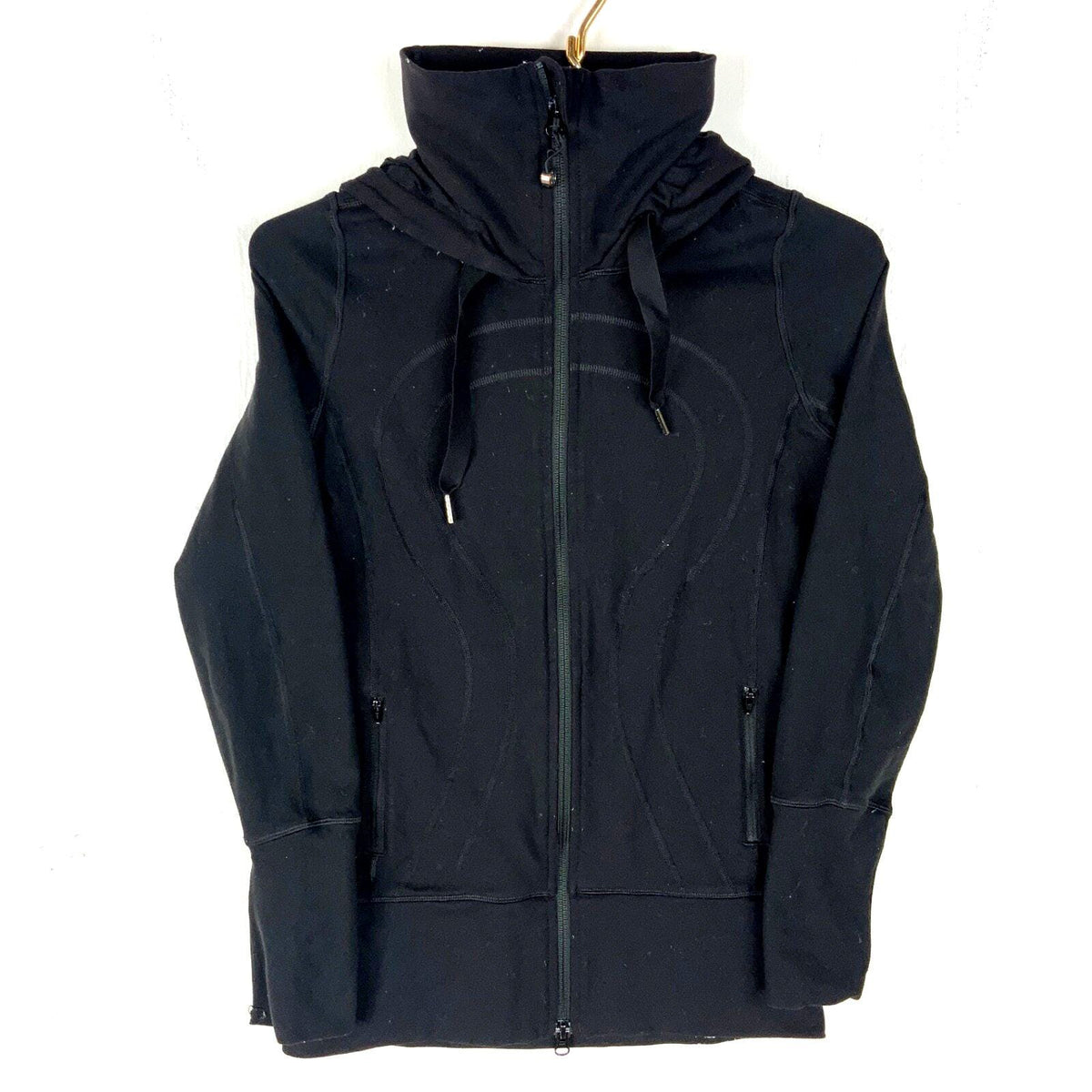 Lululemon Women39s Stride Jacket Size 4 XS Black Full Zip Graphic Tee – Feel-Good Design · Trending Graphic Apparel