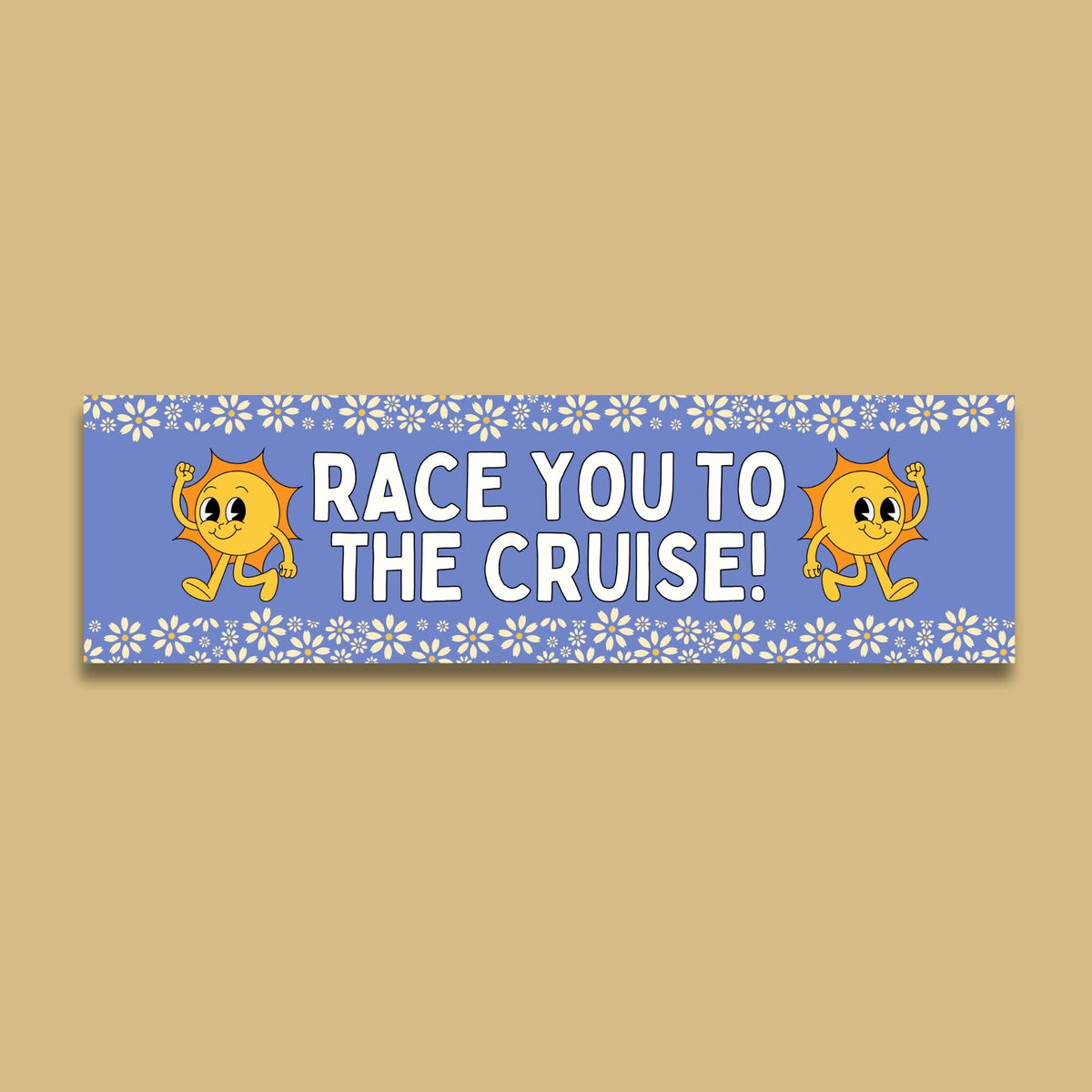 Cruise Lover Bumper Sticker Race You to The Cruise Funny Saying Bumper Sticker for Friend or Mom Who Loves Cruises Surprise Trip Gift Graphic Tee – Easygoing Wear · Great Gift For Fans