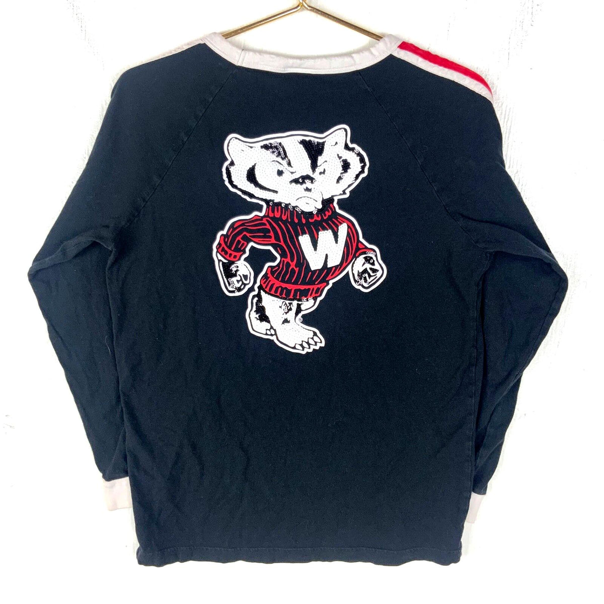 Wisconsin Badgers Victoria39s Secret Women39s Long Sleeve TShirt Small Black Ncaa Graphic Tee – Bold Style · Trending Graphic Apparel