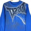Tapout Thermal TShirt Size Medium Blue Long Sleeve Waffle Mma Lightning Y2K Graphic Tee – Warm & Stylish · Great Gift For Fans