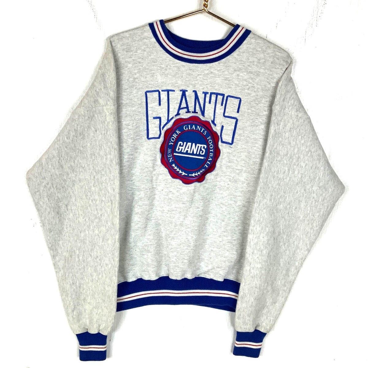 Vintage New York Giants Sweatshirt Large Gray Ringer Made Usa Nfl Football 90s Sweatshirt – Cozy Vibes · High-Quality Print