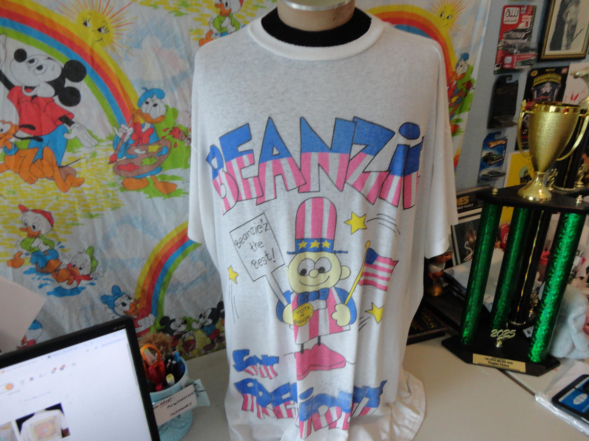 Vintage 90s BEANZIE For President Comic Cartoon Soft Paper Thin T Shirt 4XL Graphic Tee – Everyday Comfort · Trending Graphic Apparel