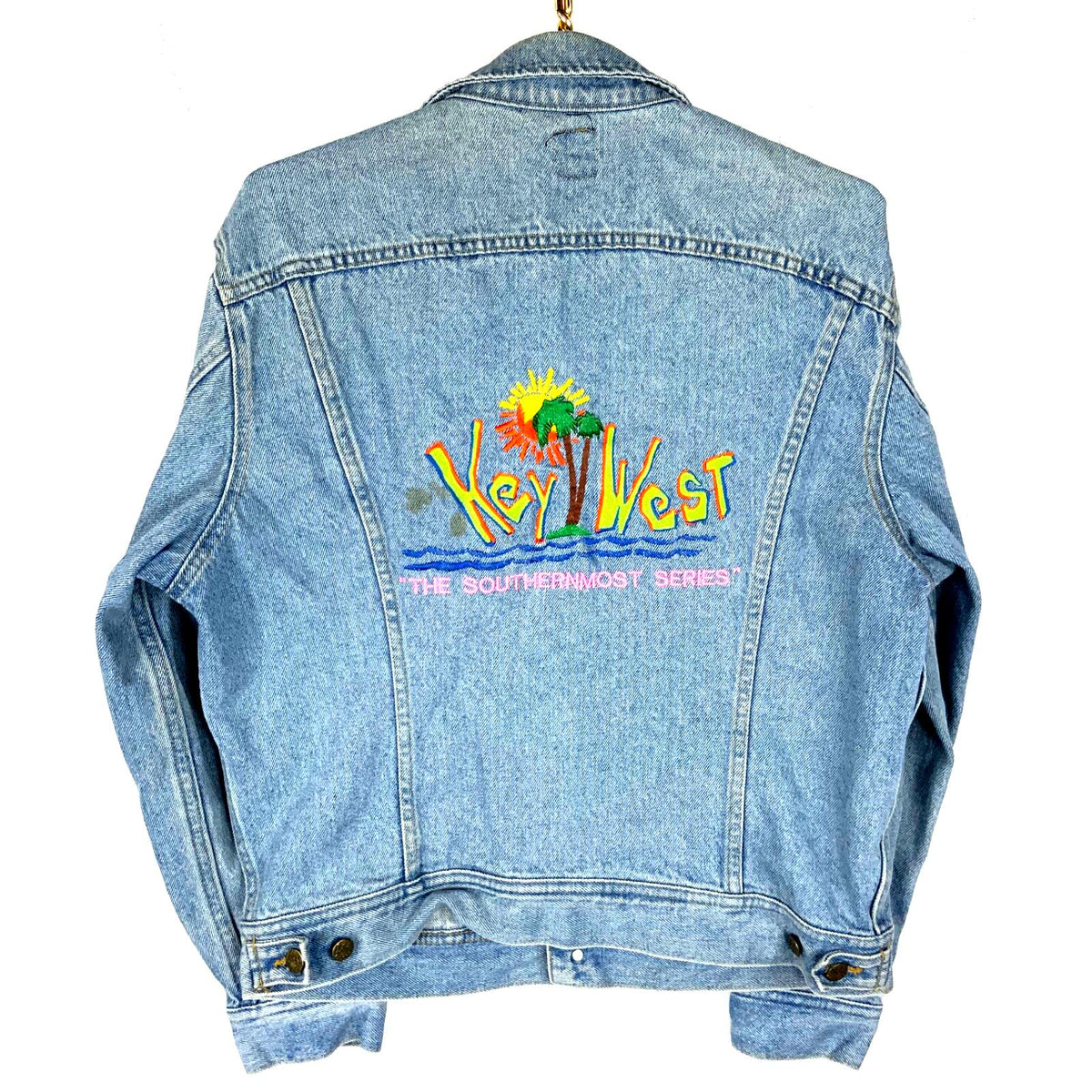 Vintage Key West Florida Denim Jean Jacket Medium Blue Light Wash 90s Graphic Tee – Premium Graphic · Must-Have Style