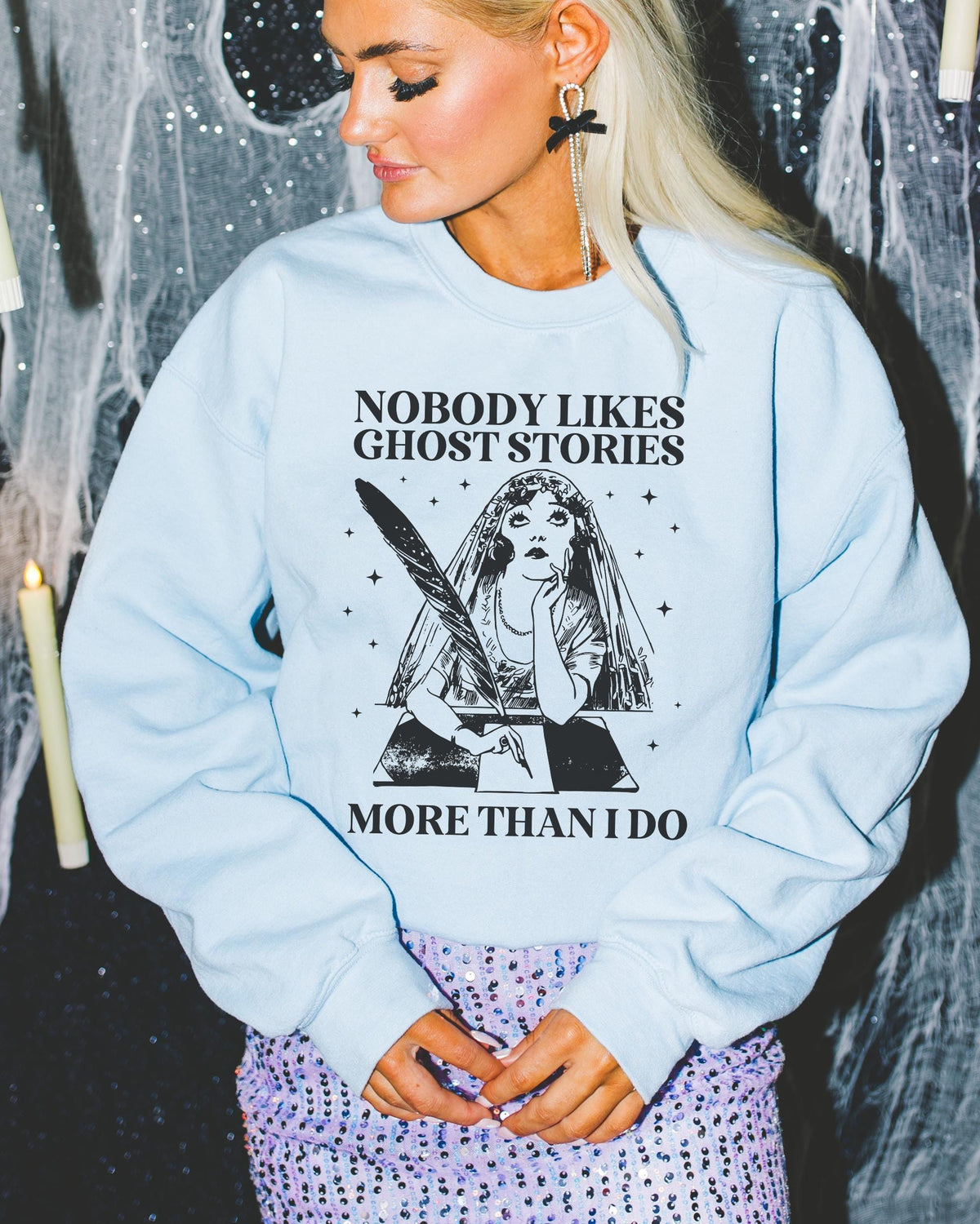 Bookish Halloween Sweatshirt for Horror Book Author or Friend Who Loves Ghost Stories Funny Book Lover Gift Idea for Spooky Season or Fall Sweatshirt – Easygoing Wear · Must-Have Style