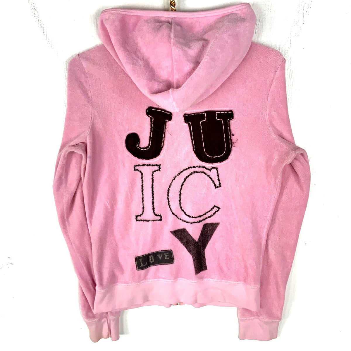 Vintage Juicy Couture Terry Cloth Women39s Sweatshirt Hoodie XL Pink Full Zip Y2k Hoodie – Easygoing Wear · Top Pick For Any Outfit