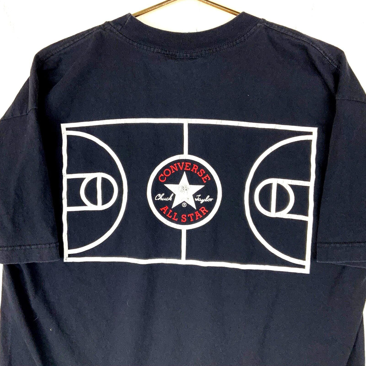 Vintage Converse Chuck Taylor TShirt XL Black Made In Usa Basketball Court Y2K Graphic Tee – Bold Style · High-Quality Print