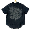 Harley Davidson Motorcycles Women39s Shirt XL Black Snap Button Short Sleeve Graphic Tee – Bold Style · Great Gift For Fans