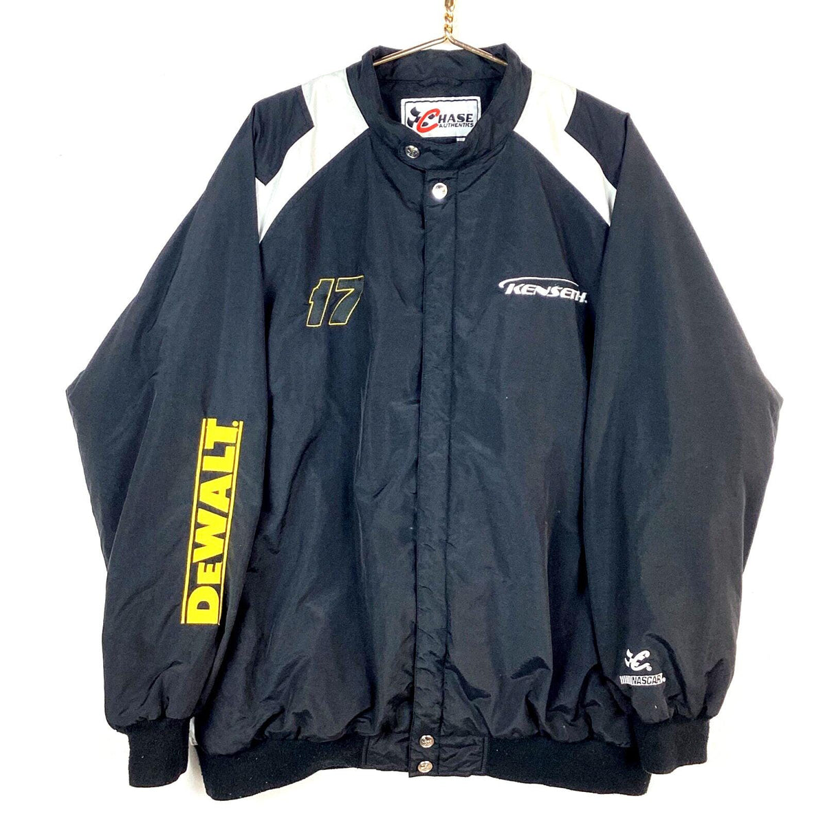 Vintage Nascar Windbreaker Jacket Size 2XL Black Dewalt Chase Matt Kenseth Graphic Tee – Easygoing Wear · Trending Graphic Apparel